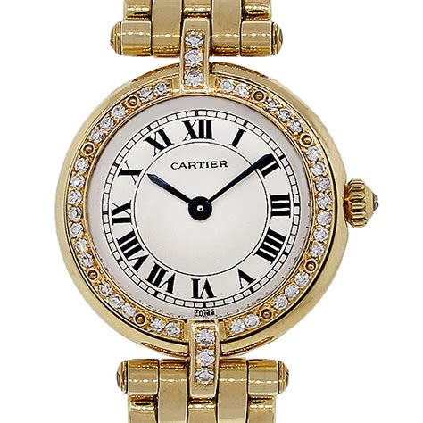 diamond cartier watch womens|ladies cartier watch with diamonds.